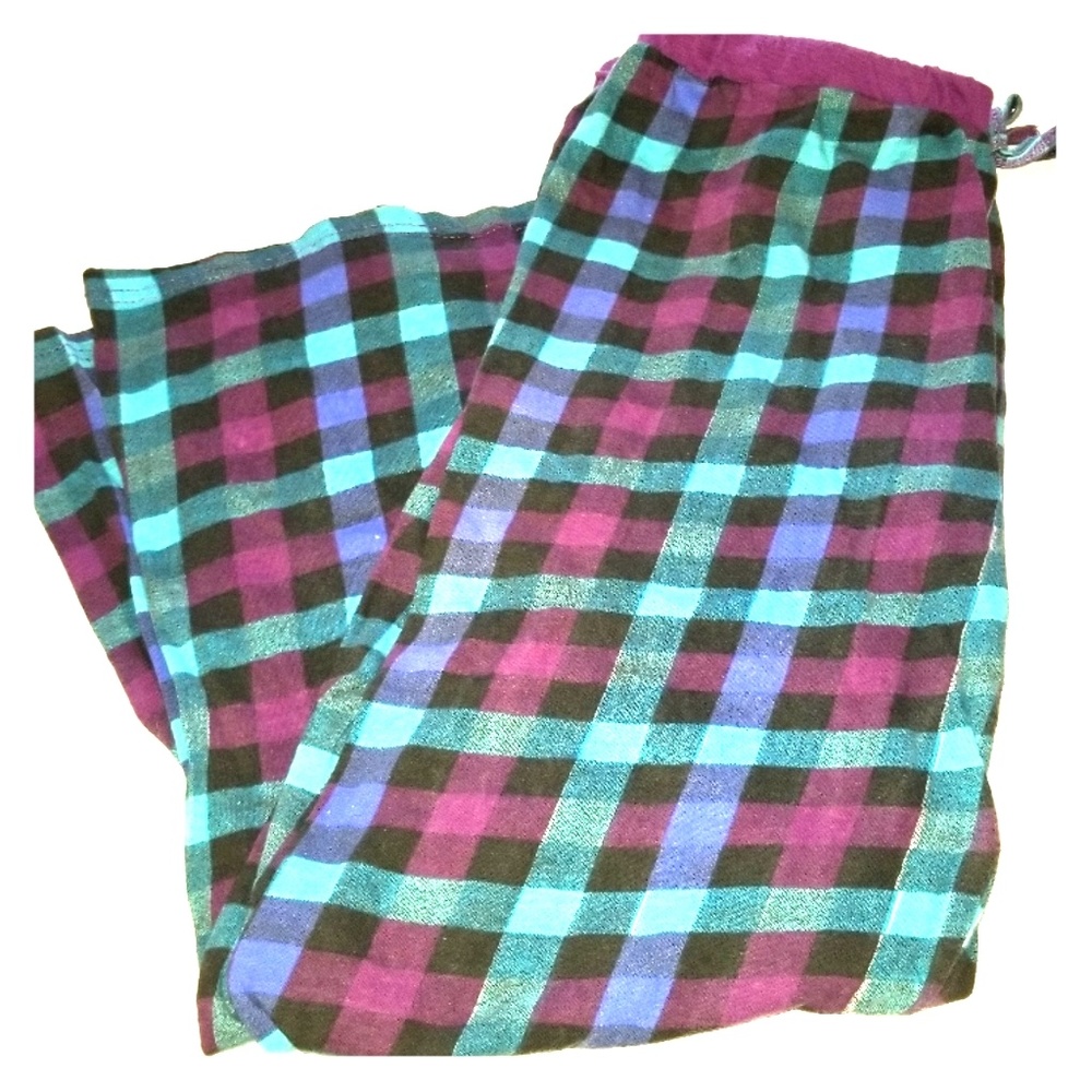 Pajama Pant Bottom Square Pattern Large